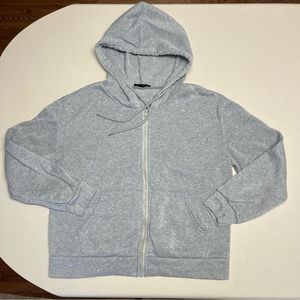 Shein Gray Zip Up Hoodie-Large